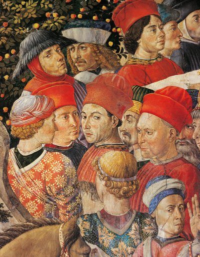 Magiernes kavalkade af Benozzo di Lese di Sandro Gozzoli
