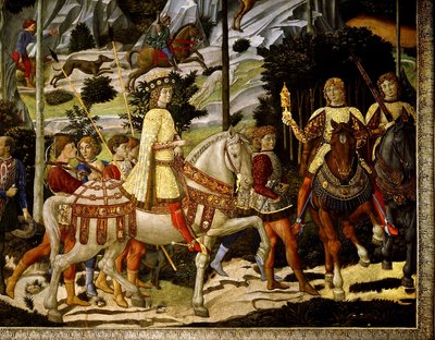 Magi-kongernes rejse af Benozzo di Lese di Sandro Gozzoli