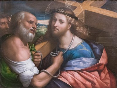 Kristus bærer korset af Benvenuto Tisi da Garofalo
