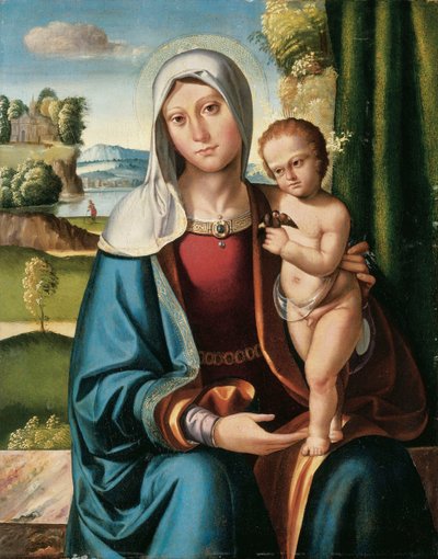 Madonnaen og barnet af Benvenuto Tisi da Garofalo