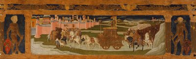 Predella panel: Triumph of David (maleri på træ) af Benvenuto di Giovanni