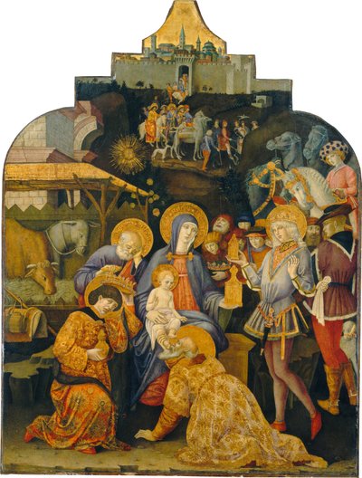 Magiernes tilbedelse, ca. 14701475. af Benvenuto di Giovanni