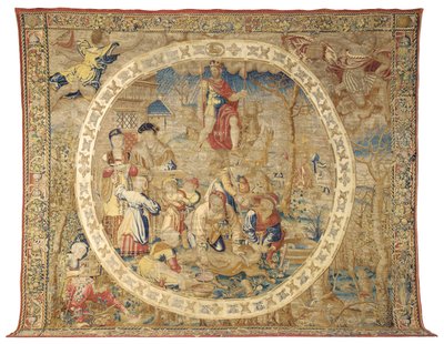 Bruxelles allegoriske gobelin, der afbilder december måned fra "Medaljonmånederne", ca. 1525 af Bernard van Orley