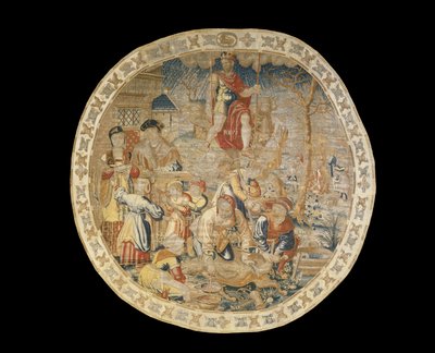 Bruxelles allegoriske gobelin, der afbilder december måned fra "Medaljonmånederne", ca. 1525 af Bernard van Orley
