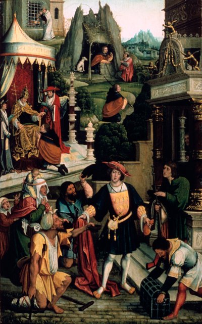 Legenden om Saint Roch, 1500-tallet. af Bernard van Orley