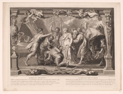 Achilleus forsonede sig Achilles pacatus / Achilles forsonet (titel på objekt) Life of Achilles (serietitel) Vie d