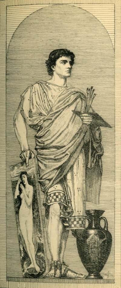 Apelles: design til en mosaik, c1864, 1881. af Bernard Collier