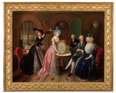 Portræt af familien Villers af Bernard Duvivier