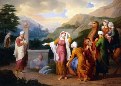 Rebecca ved brønden, 1824 af Bernard Duvivier