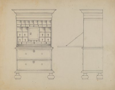 Skrivebord af Bernard Gussow
