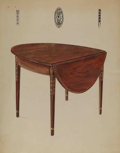 Pembroke bord (Drop Leaf) af Bernard Gussow