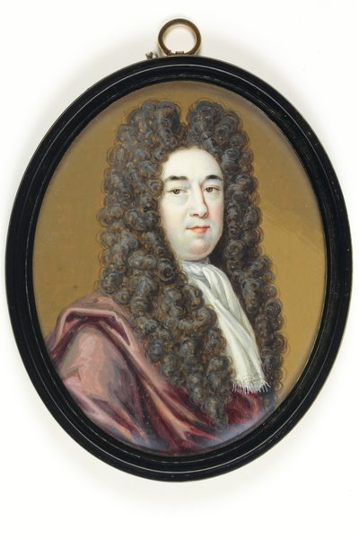 Edmund Dummer, civilingeniør, marineinspektør (akvarel på elfenben) af Bernard III Lens