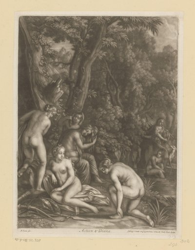 Actaeon og Diana Actaeon og Diana (titel på objekt) af Bernard Lens (I)
