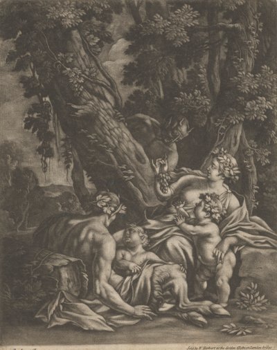 En Satyrfamilie af Bernard Lens