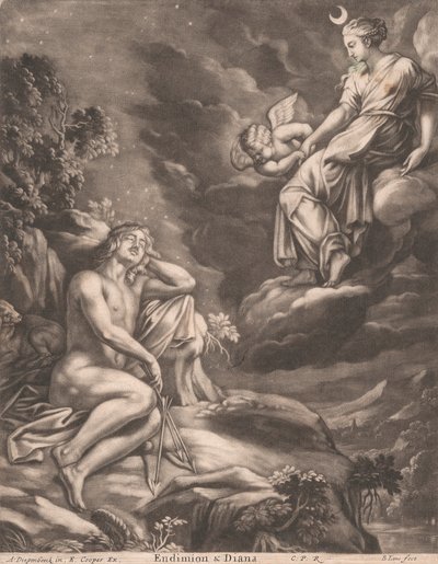 Endymion og Diana af Bernard Lens