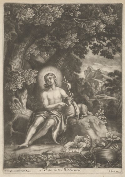 Johannes i ørkenen af Bernard Lens