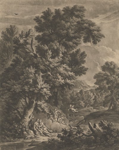 Venus og Adonis af Bernard Lens