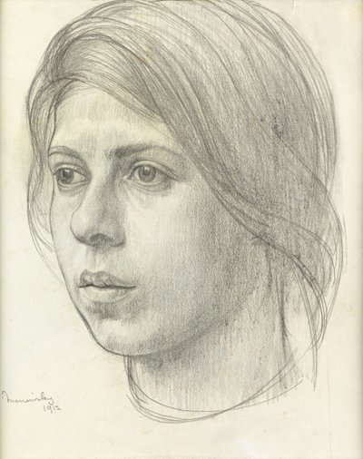 Hovedet af en pige af Bernard Meninsky