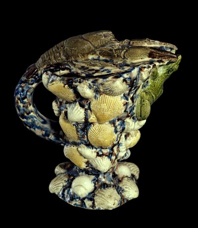 Rustik akvamarin med keramisk dekoration af skaller. Realiseret af Bernard Palissy (1510-1589) 1565 Paris, Musee du Louvre af Bernard Palissy