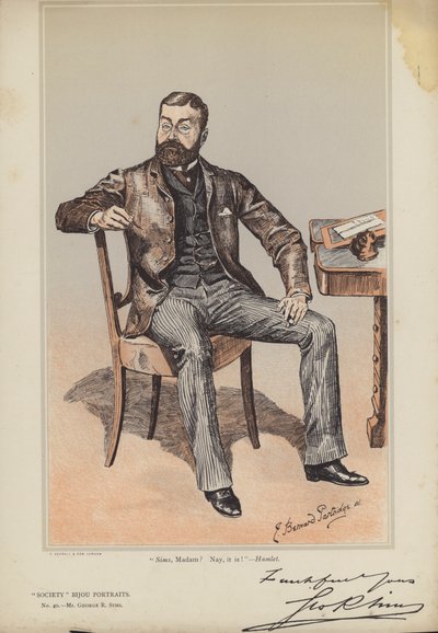 Hr. George R Sims af Bernard Partridge
