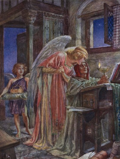 Scene fra Rabbi Ben Ezra af Robert Browning af Bernard Partridge