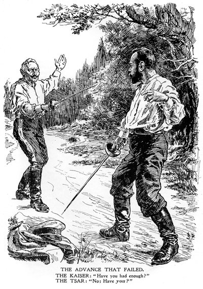 Fremskridtet der mislykkedes, Første Verdenskrig, 1914-1915, 1920 af Bernard Partridge