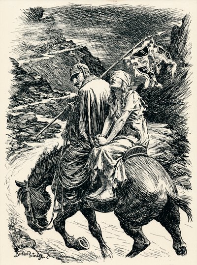 The Road of Victory - Etape VI, c1920 af Bernard Partridge