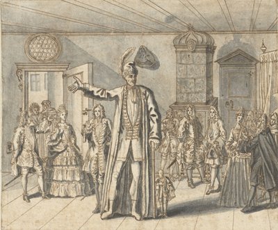Kæmpen Cajanus i Haarlem af Bernard Picart