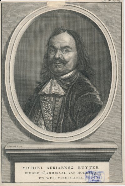 Michiel de Ruyter 1607-1676 Heritage Centre Rozet 300 191 d 2 A-51 af Bernard Picart