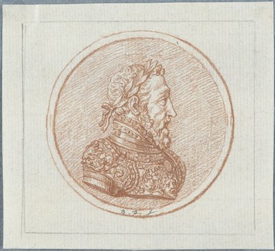 Portræt af kong Henrik II af Frankrig, anden halvdel af det 17. århundrede. af Bernard Picart