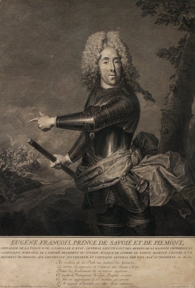 Prins Eugen af ​​Savoyen af Bernard Picart
