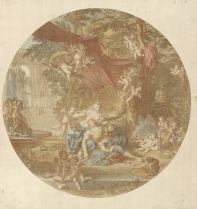 Rinaldo i Armida af Bernard Picart