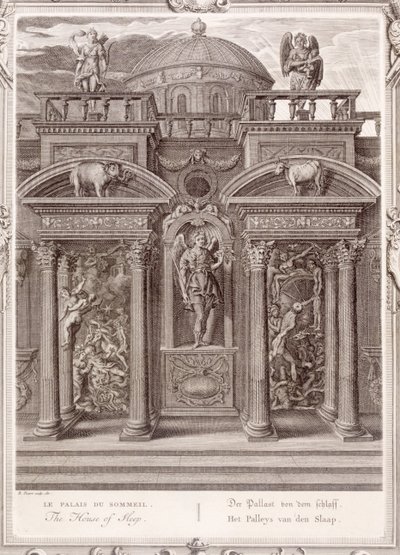 Søvnens hus, 1731 af Bernard Picart