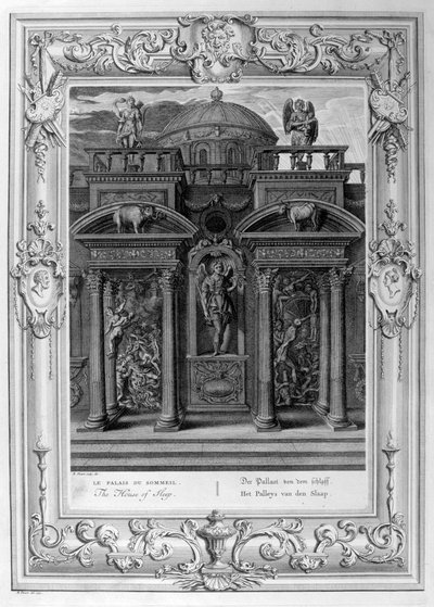 Søvnens hus, 1733 af Bernard Picart