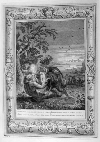 Titon og Aurora (gravering) af Bernard Picart