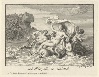 Triomf van Galatea The Triumph of Galathea (titel på objekt) af Bernard Picart