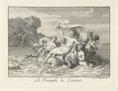 Triomf van Galatea The Triumph of Galathea (titel på objekt) af Bernard Picart