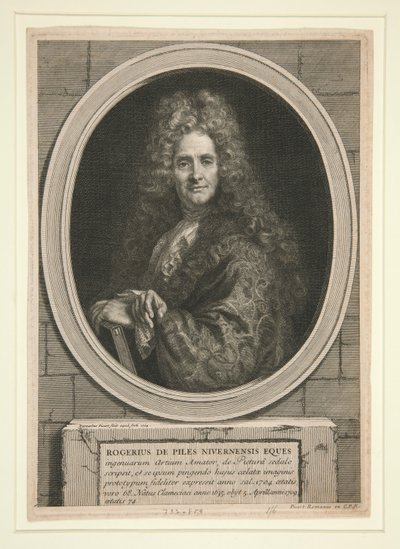 Uden titel (Portræt af Roger de Piles) af Bernard Picart