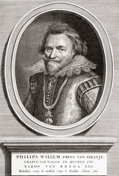 portræt af Philip William, Prince of Orange (1554-1618) af Bernard Picart