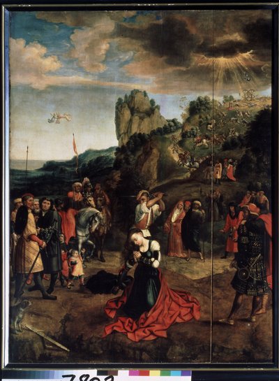 Le martyr af Sainte Catherine. (The Martyrium of Saint Catherine) - Peinture de Bernard van Orley (Barend, Barent, Bernaert van Brussel af Bernard van Orley