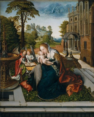 Jomfru og barn med engle, ca. 1518 af Bernard van Orley