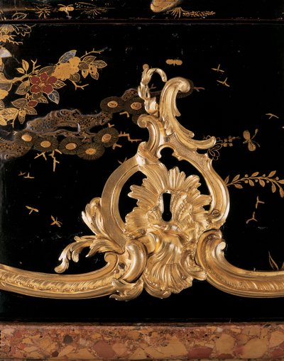 Kommode, ca. 1745 (ormolu-monteret japansk lak & eboniseret træ) af Bernard van Risenburgh II