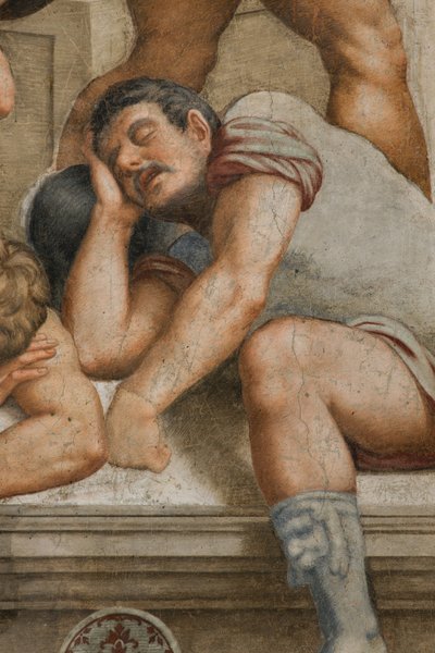 Counterfaccata, Bernardino Gatti, Opstandelse 1529, Detalje af Bernardino Gatti