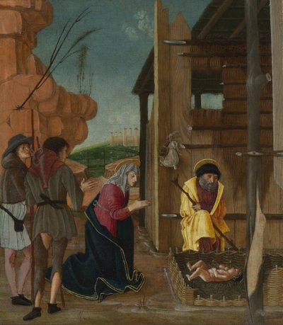 Hyrdernes tilbedelse, ca 1485 af Bernardino Butinone