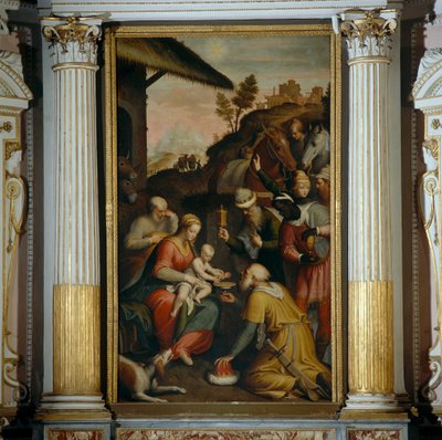 Tilbedelse af de tre konger af Bernardino Campi
