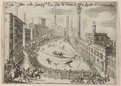 Piazzaen, Siena af Bernardino Capitelli