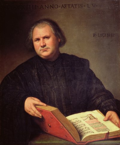 Portræt af en mand med en missal af Bernardino Licinio