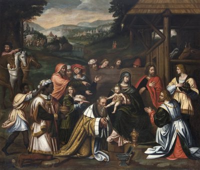 De hellige tre kongers tilbedelse (maleri) af Bernardino Luini