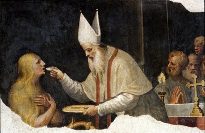 Madeleines nadver. Fresco af Bernardino de Scapis kaldet Bernardino Luini. 15. århundrede. Sovrintenza af byen Milano af Bernardino Luini