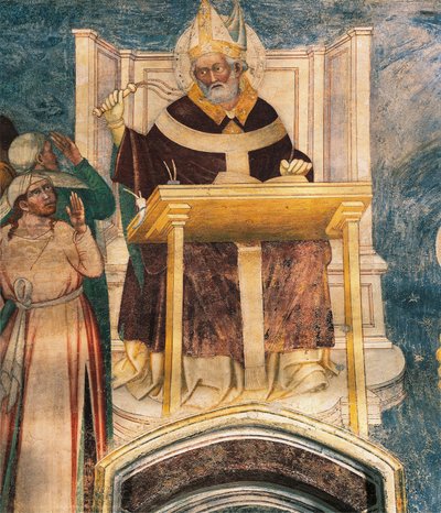 Sankt Ambrosius, af Bernardino Luini (ca 1480-1532) af Bernardino Luini